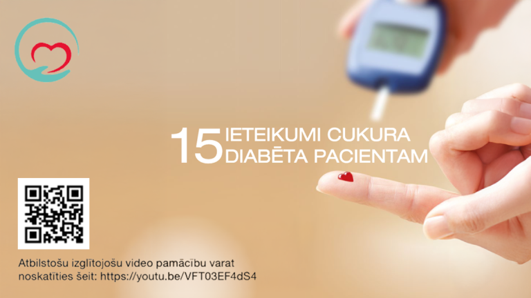 15 ieteikumi cukura diabēta pacientam brošūra